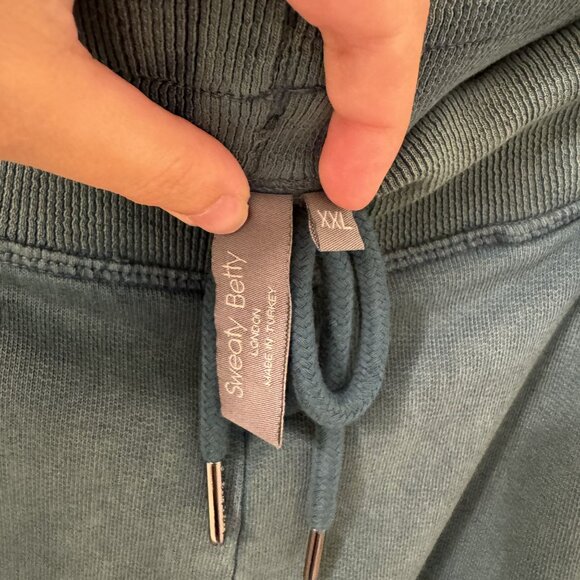 Sweaty Betty Fearne Womens Cropped Drawstring Sweatpant Joggers Sz XXL Green - Picture 9 of 10